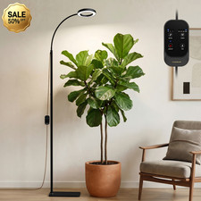 Grow Light Full Spectrum LED 3/9/12H Timer Adjustable Height for Indoor Plants