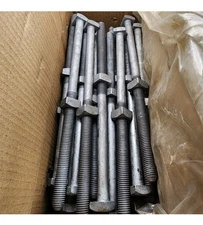 10 Count - Galvanized Bolt, Machine, Square Head 5/8in x 12in 8812