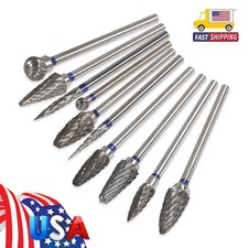 10 Pcs Dental Lab Tungsten Carbide Burs HP 2.35mm for Slow Low Speed Handpiece