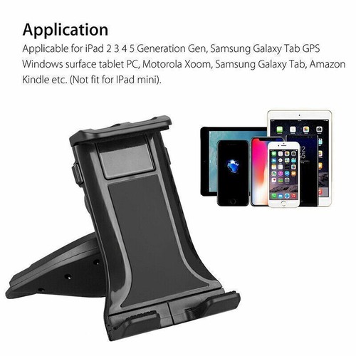Portable Universal Car Phone Mount Holder for 4"-12" iPad Galaxy Tab Tablet GPS - Picture 5 of 7