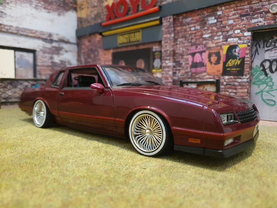 Chevrolet Monte Carlo SS 1987 1/18 modified lowrider conversion Welly TRèS RARE - Photo 4/4