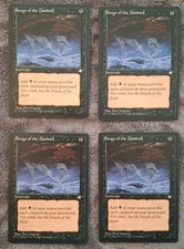 MTG Ice Age - Songs of the Damned (x4) - LP/NM - clean, nice vintage cards