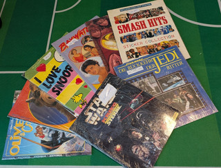 Bundle of 8 Sticker Albums Panini Merlin Star Wars Alf Baywatch Sticker Book