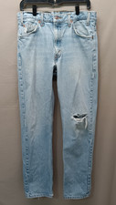 Men's Vintage 90s Distressed Levis 505 Denim Jeans W32 x L 31