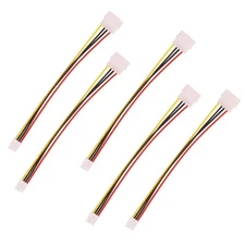 5 Pack 4 Pin IDE to Floppy Power Extension Cable Male to Female Adapter Cord