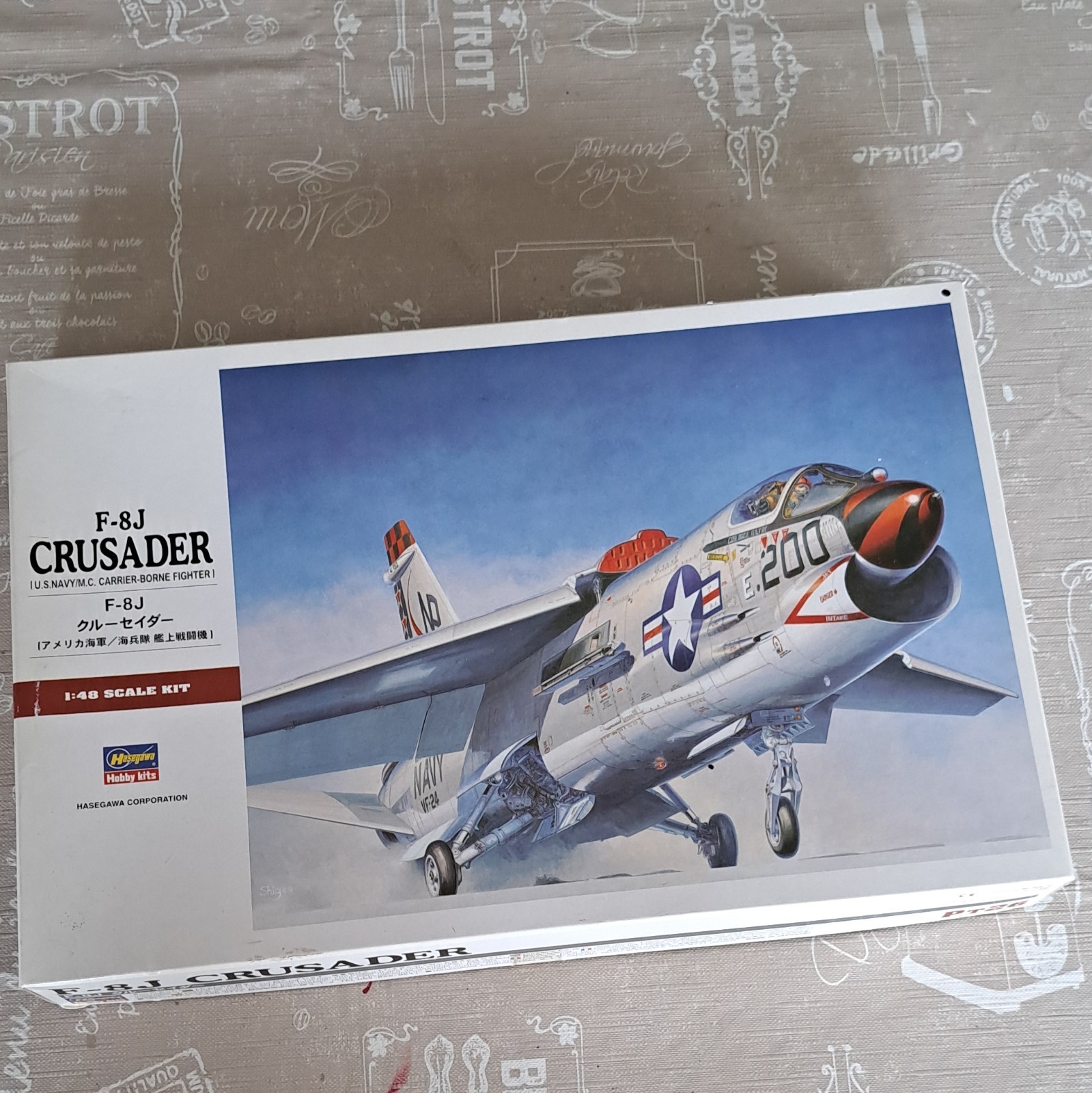 Hasegawa Vought F-8J Crusader U.S. Navy 1/48 PT26 kit con decals as new