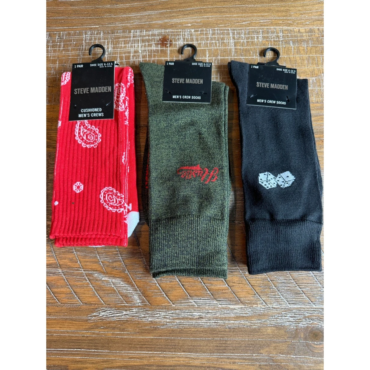 Steve Madden Black Socks for Men for sale | eBay