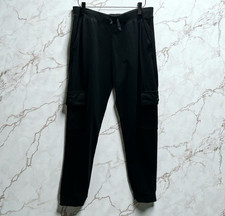 Abercrombie Kids Cargo Joggers Charcoal Size 17/18 Elastic Ankle Drawstring