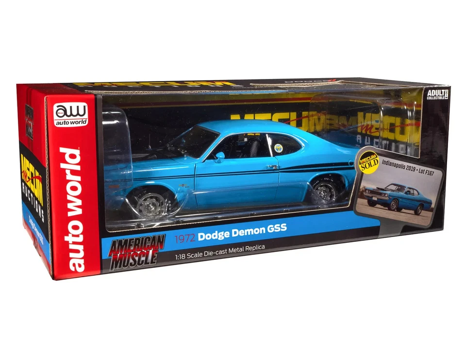 Auto World American Muscle 1972 Dodge Demon GSS Mecum Auctions 1:18 AMM1345 - Image 4 of 4