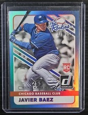 2015 Panini Donruss The Rookies Javier Báez #3 Stat Line Season 219/255 (RC)