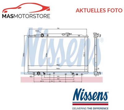 KÜHLER WASSERKÜHLER MOTORKÜHLER NISSENS 69477 P FÜR HONDA ODYSSEY 3.5 3.5L