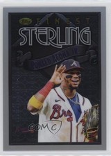 2023 Topps Finest Flashbacks Sterling Ronald Acuna Jr Uncommon Silver Acuña 2z3