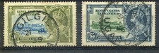 1935 Silver Jubilee KUT 20c and 65c used with 