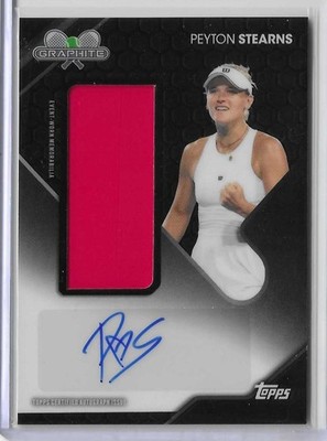 2026 Topps Graphite Peyton Stearns Signature Relic Auto Autograph