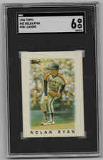 1986 Topps Mini League Leaders #43 Nolan Ryan PSA 6 EX-MT – HOF Strikeout King!