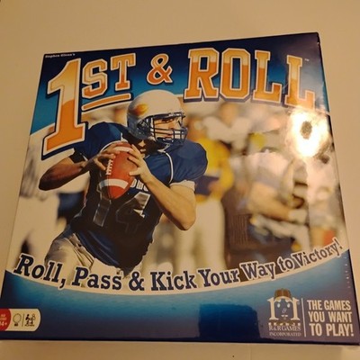 1st and Roll Strategy Football Family Board Game by Stephen Glenn New Sealed