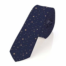 Love Red Heart Men's Tie Romantic Valentines Day Men's Necktie Ties Space Stars
