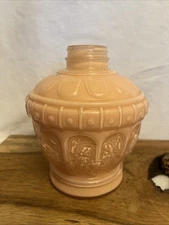 Vintage Pink Glass Kaadan LTD 1988 Oil Lamp Base craft project piece