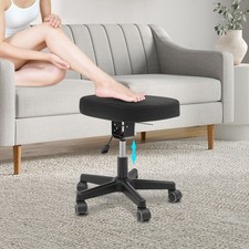 Ergonomic Foot Stool with Wheels, 360 Rolling Foot Stool for Home Office, Adjus