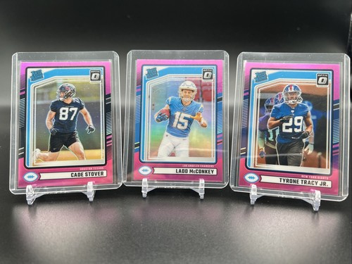 2024 Optic Rated Rookie Cade Stover Ladd McConkey Tyrone Tracy Jr