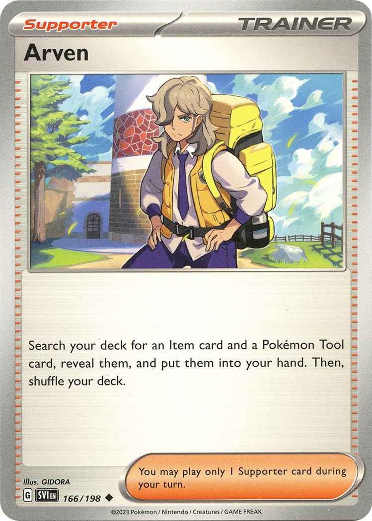Arven - 166/198 (166/198) Uncommon NM SVI SV01: Scarlet & Violet Base Set Pok...