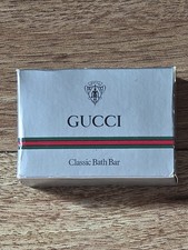 De colección Nuevo Jabón Facial Clásico Logo Gucci Años 80 Barra de 1.6 Onzas y Caja con Logo Original