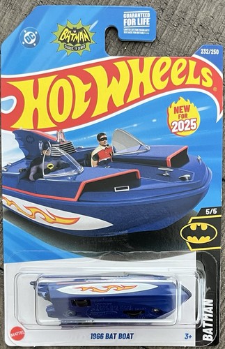 Hot Wheels Batman Classic TV Series 1966 BAT BOAT #5/5 Neu für 2025