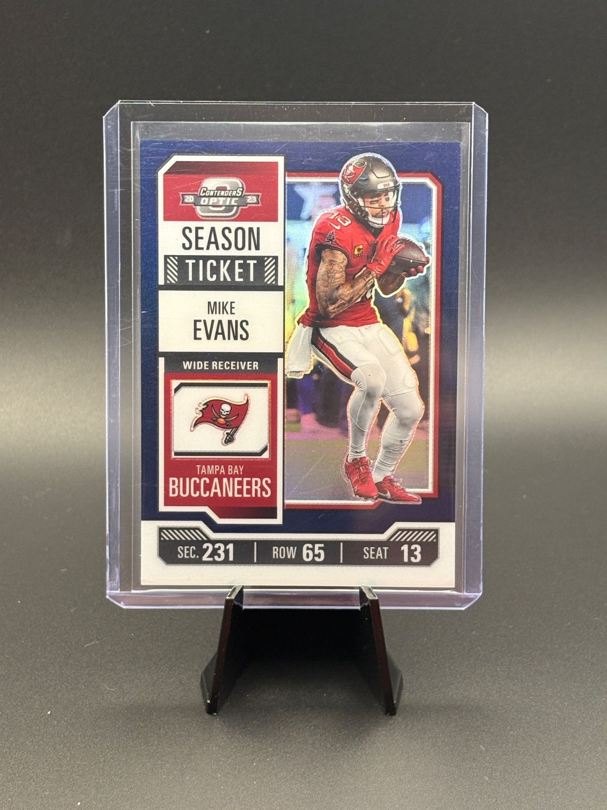 2023 Panini Contenders Optic Mike Evans Blue 31/99 #54