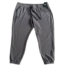 Image of Under Armour Size 2X Jogger Sweatpant Rival Terry Gray Loose New