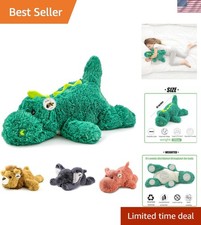 16" 2 Pounds Green Dinosaur Weighted Stuffed Animals,Sensory Comfort Plush ...