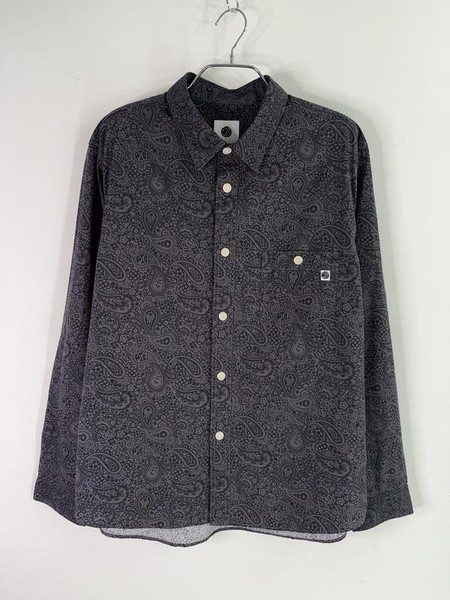 Men Pretty Green Shirt Black Cotton L