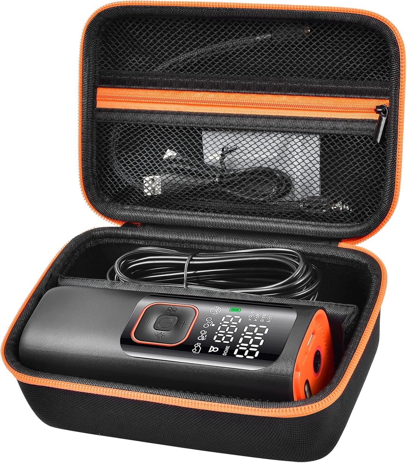 Compact and Sturdy Air Pump Case for Easy Storage of Tire Inflator Accessories