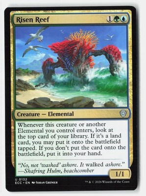 Risen Reef 132 Commander: Lorwyn Eclipsed Magic: The Gathering NM Johan Grenier