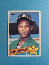 Rickey Henderson 1985 Topps Baseball Card # 706 J8566