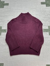 Ann Taylor Sweater Womens Xs Petite Purple Knit Pullover New
