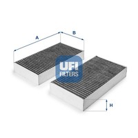 Ufi Innenraumfilter 54.215.00 Aktivkohlefilter FüR W251 Klasse Mercedes V251 Gl