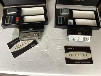 Yashica Atoron Ultra Miniature Camera, w/ case & accessories. Made