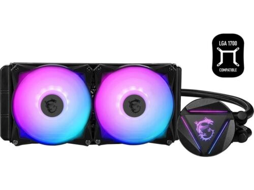 MSI MAG Core Liquid 240R V2 AIO Liquid CPU Cooler, 240mm Radiator, Dual PWM, ARG - 第 4/6 張圖片
