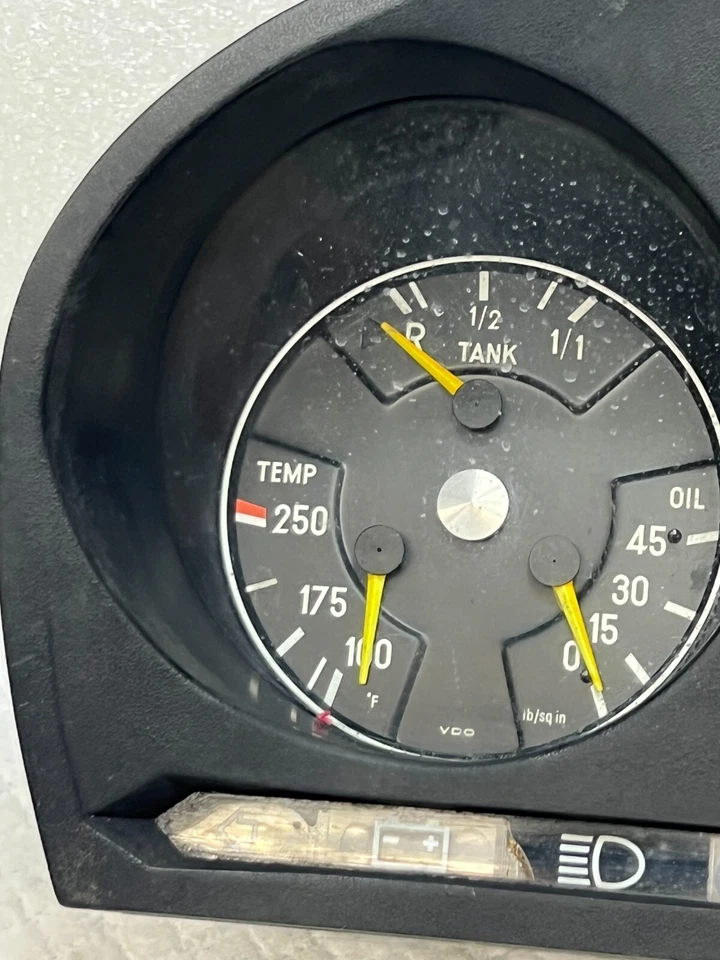 Mercedes-Benz 300SD 1980 velocímetro calibre de grupo 87 001 021 OEM (70 H) Foto 4 de 4