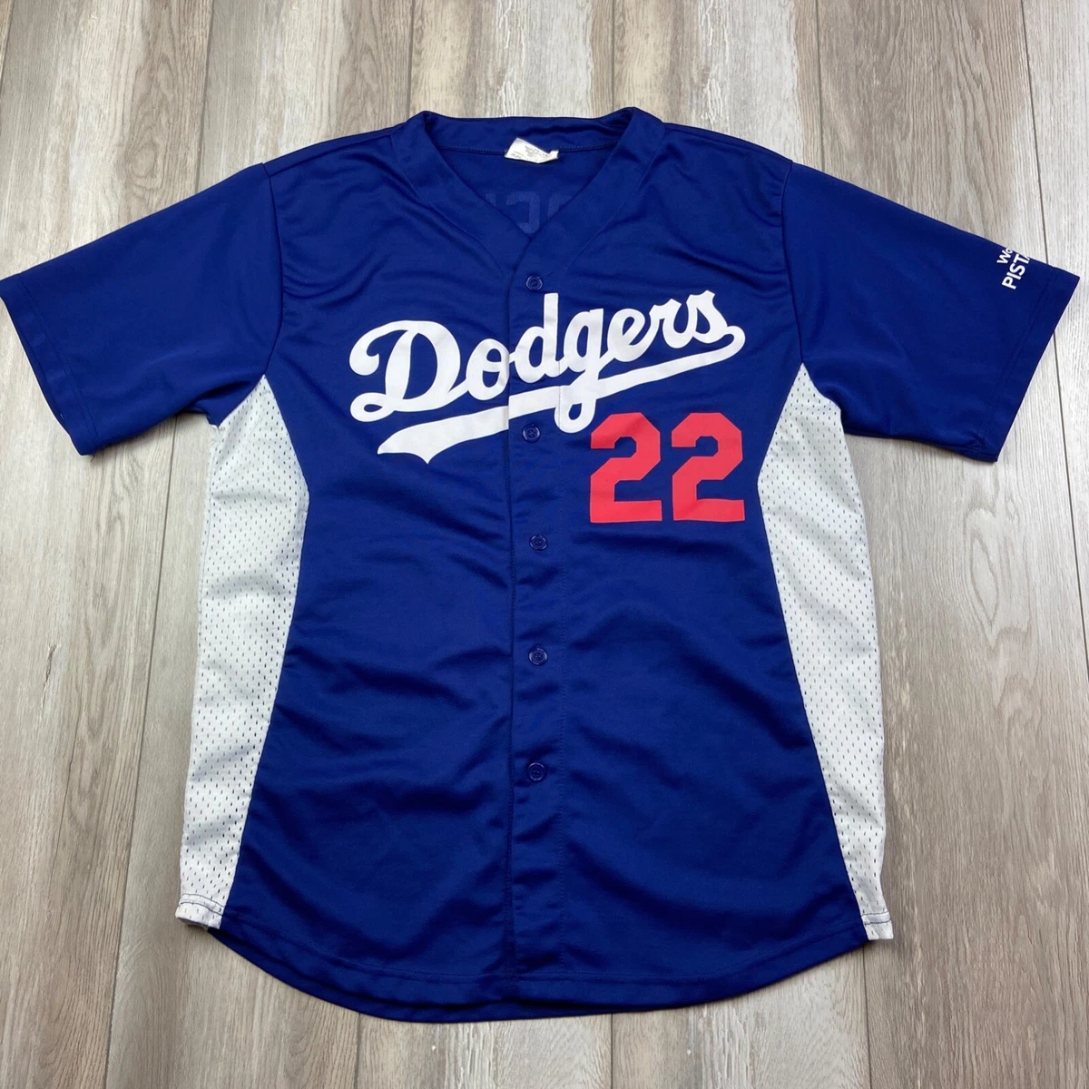 Los Angeles Dodgers Jersey XL Blue White Clayton Kershaw #22 Promo