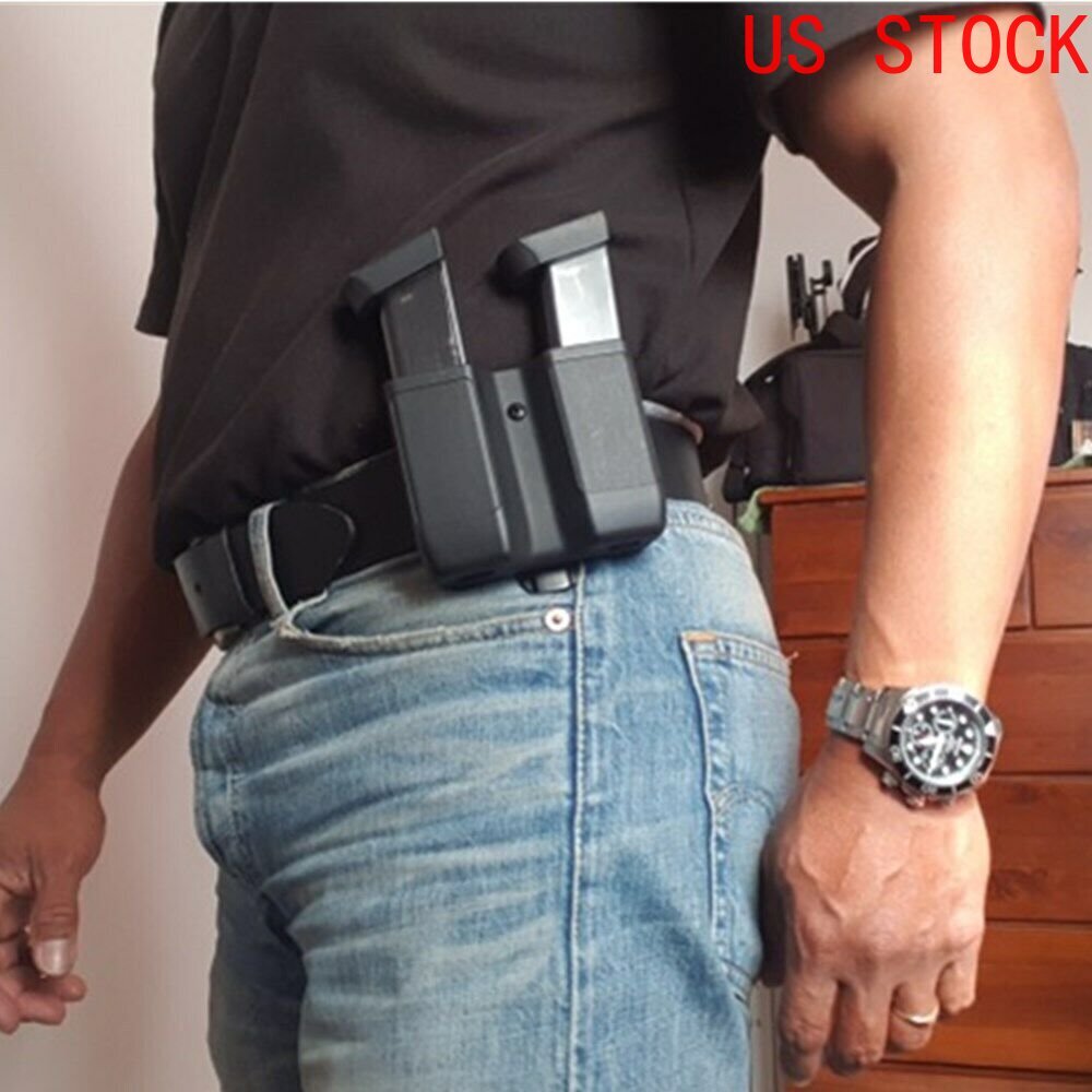 Single/Double Stack Double Magazine Pouch Holder for Colt 1911/ 9mm To .45 Cal-image