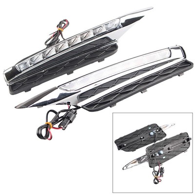 2X LED Tagfahrlicht für BMW X5 E70 Auto Nebel DRL ABS Gehäuse & LED Birne