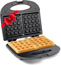 EWM-2207# Electric Non-Stick Belgian Waffle Maker Iron, Breakfast, Sandwiches, S