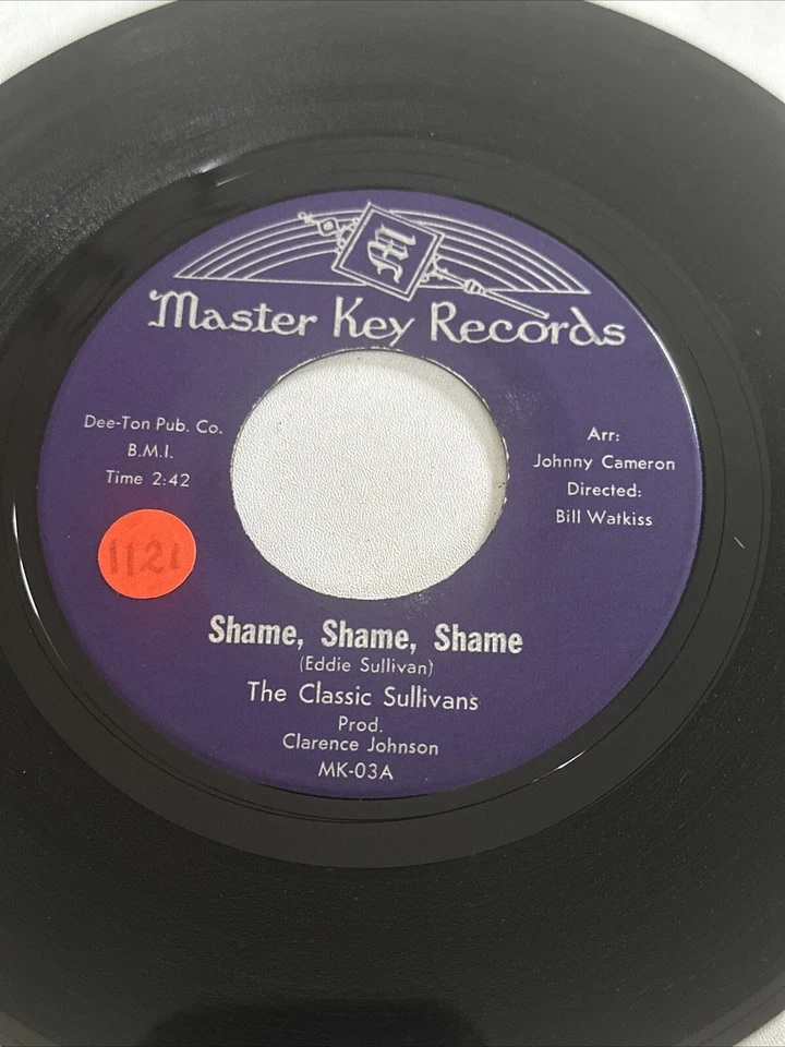 The Classic Sullivans - Shame, Shame, Shame  7”  Soul / Northern Soul Vinyl Ex - Bild 2 von 4