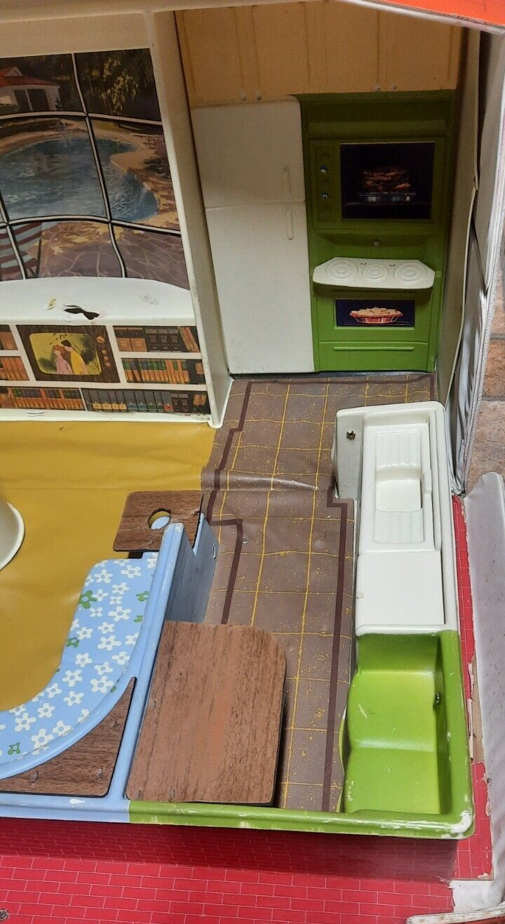 Barbie & Skipper Deluxe Dream House Doll Case Mattel Vintage 1965 READ