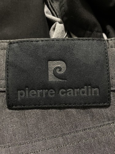 PIERRE CARDIN MENS JEANS PANTS STRAIGHT VINTAGE DIJON STRETCH W32 L34 DARK GRAY - Picture 4 of 24