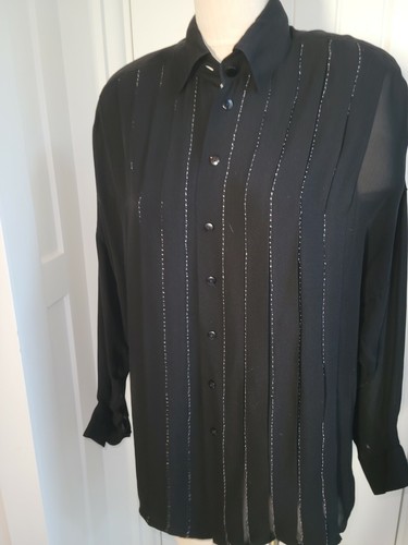 LINDA ALLARD ELLEN TRACY SHEER SILK 