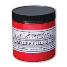 Professional Screen Printing Ink Jacquard Bright Red - Water Based - 227 grams