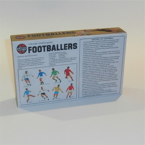 Airfix Empty Sports Series Footballers Repro Box 1:32 Scale #51470 - Picture 4 of 6