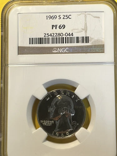 1969S NGC PF69 Washington quarter